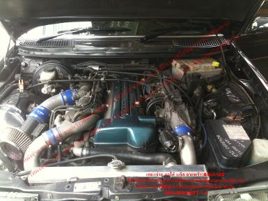 BENZ 230E (W123) วางเรื่อง 2JZ-GTE (turbo) ติดตั้งแก็สรถยนต์ หัวฉีด AG ถังแค็บซูล